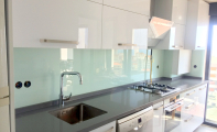 mutfak arası beyaz cam panel, Mutfak için beyaz cam kaplama