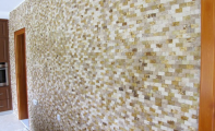 3 Boyutlu mermer mozaik duvar kaplamaları, kübik mozaik, mermer mozaik, mozaik, traverten mozaik