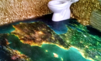 3Boyutlu banyo yer döşemesi, polimerik zemin kaplama