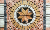 Mermer madalyon, mosaic design, art mosaic decoration