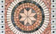 Mermer Mozaik Madalyon, mozaik doğal taş dekor, dekoratif mermer mozaik ve dekoratif tabii taş dekor,