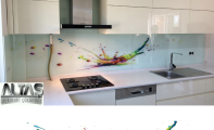 Mutfak Tezgah Arası Panel Görselleri - PANEL 120 -  Mutfak tezgah arası cam panel