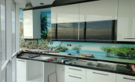 Mutfak tezgah arkası için estetik çözümler..Triadoor mutfak arası cam panel çözümleri.